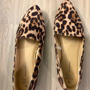 Time and Tru Leopard Print Flats